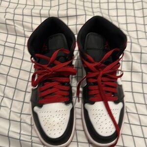 NIKE red and black Jordan’s